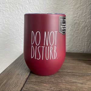NWT Rae Dunn DO NOT DISTURB Stainless Steel Insulated Wine Glass Tumbler